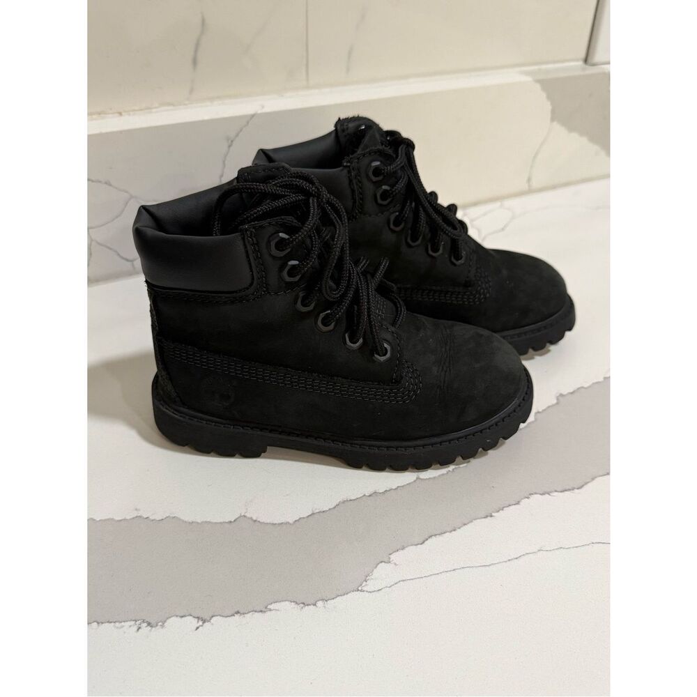 Timberland Waterproof PrimaLoft® Toddler Boots | Black Nubuck | Toddler Size 10
